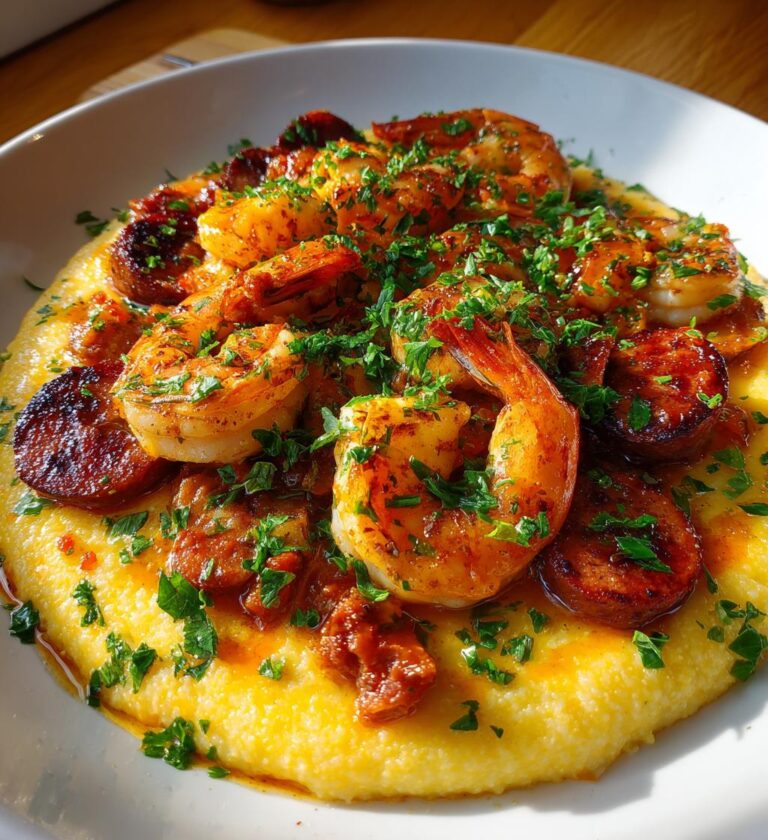 15-Minute Chorizo, Prawn & Polenta