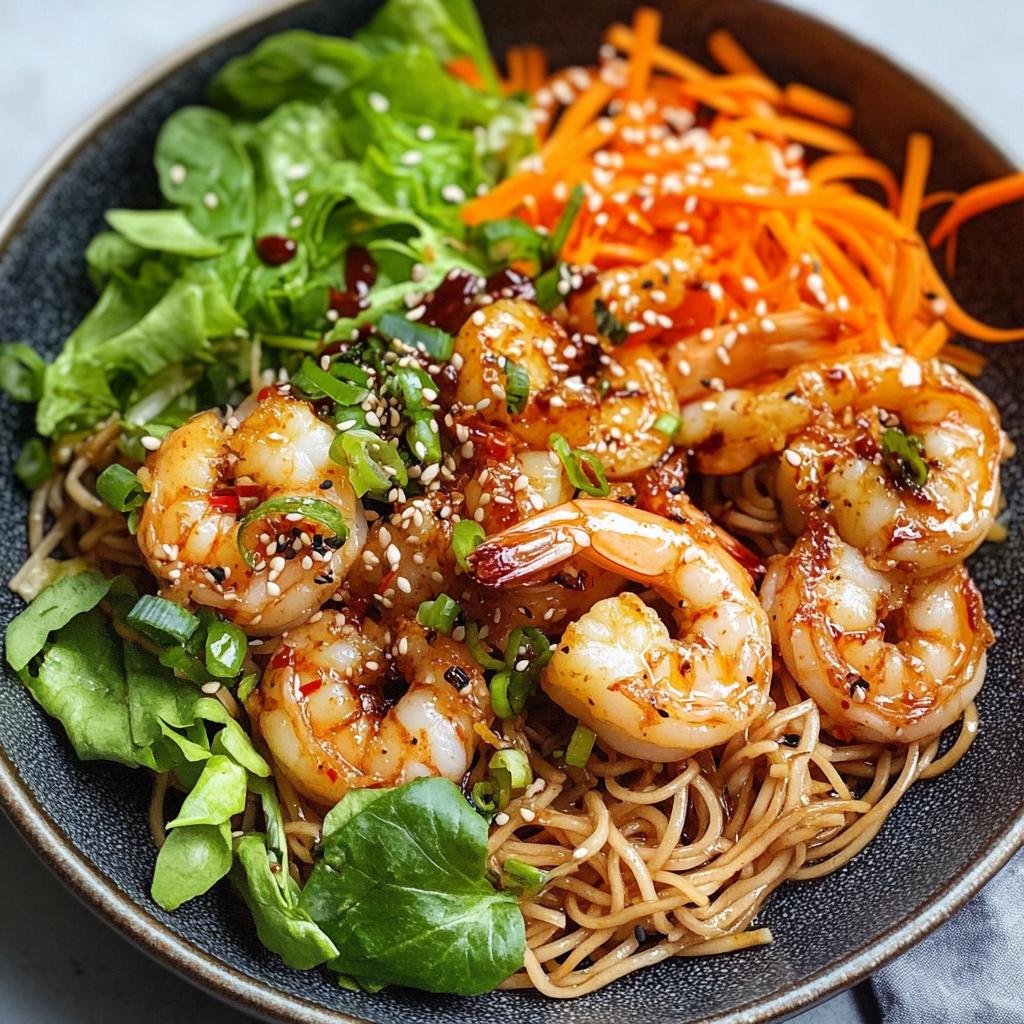 15-Minute Miso & Ginger Prawn Noodle Salad