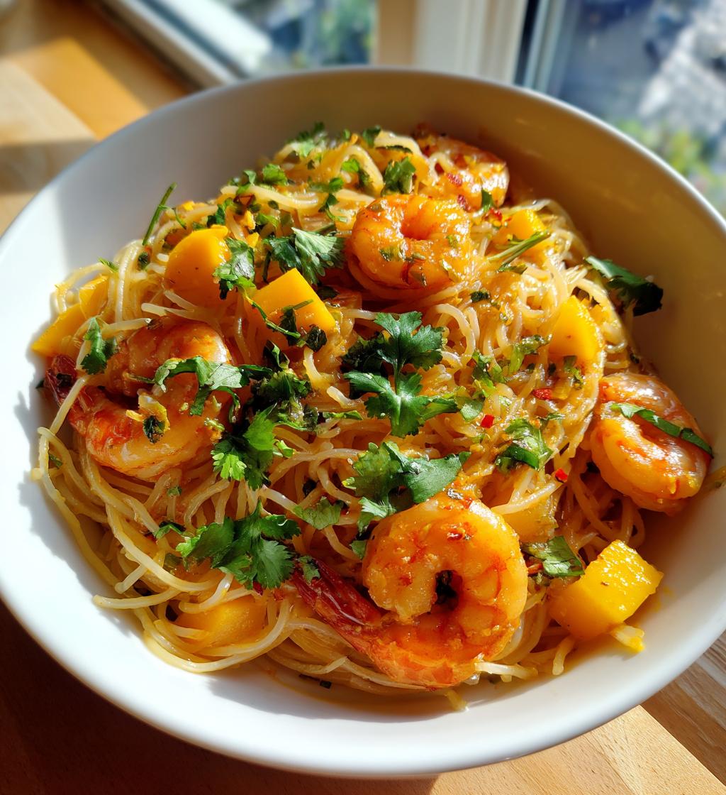 15-Minute Prawn & Mango Noodles