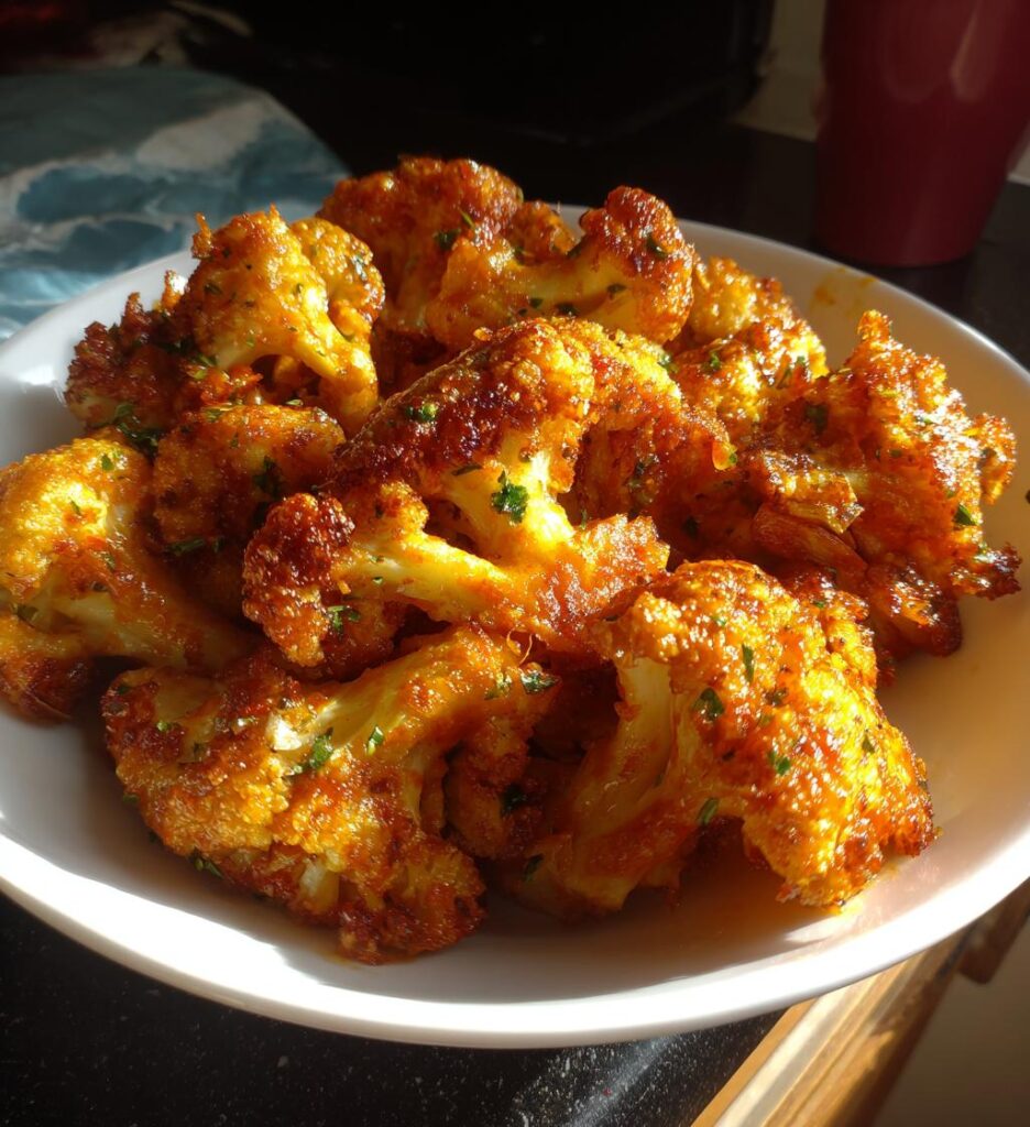 Air Fryer Cauliflower Buffalo Wings