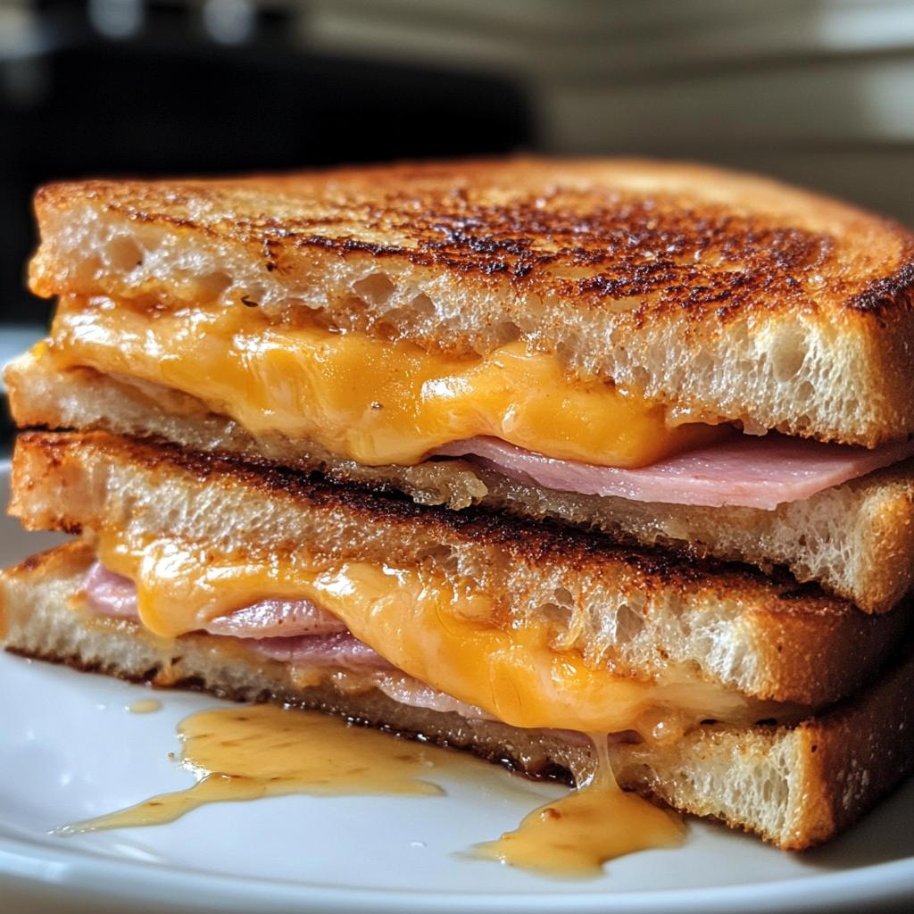 Air Fryer Cheese & Ham Toastie - detail 1