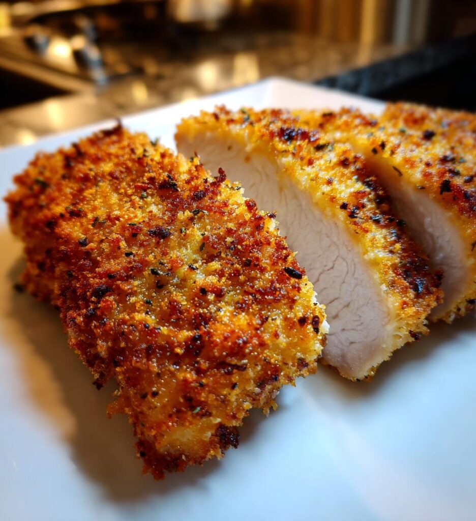 Air Fryer Crispy Breaded Chicken Breast