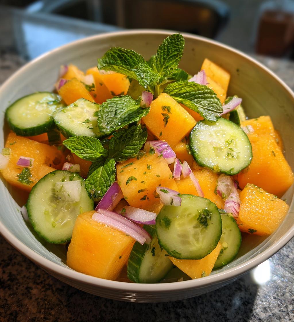 Cooling Cantaloupe Summer Salad