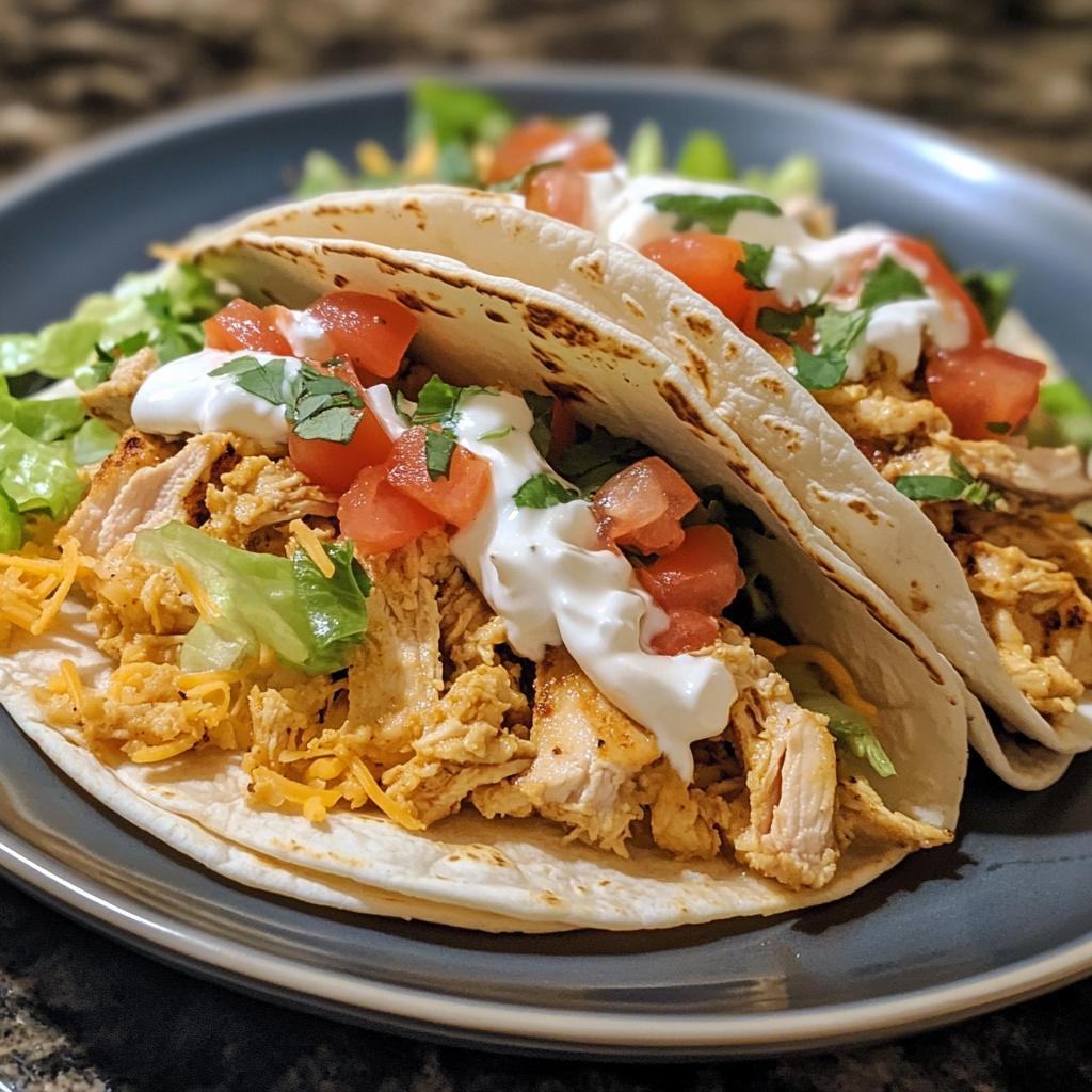 Easy Chicken Tacos - detail 1