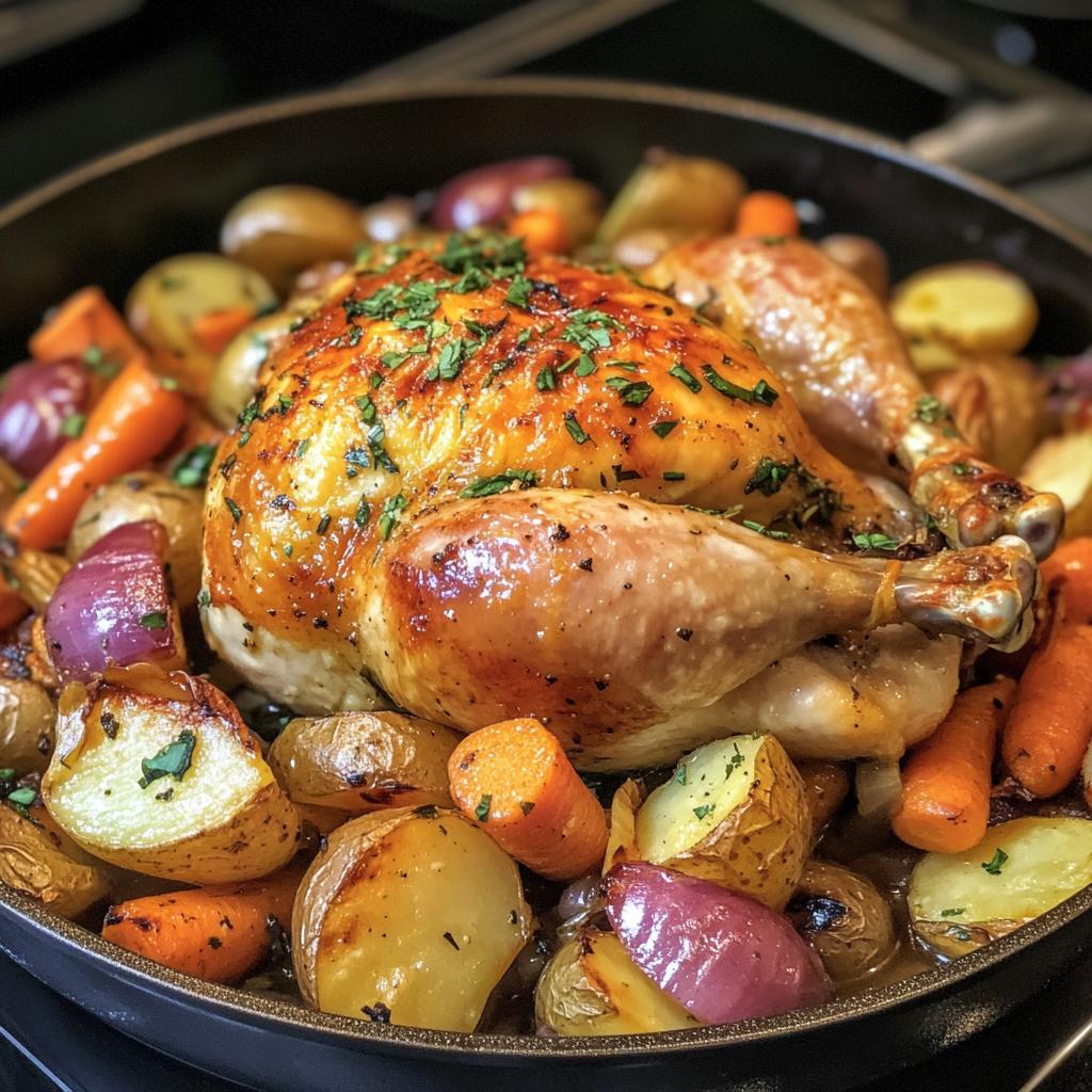 Easy One-pan Roast Chicken and Vegetables