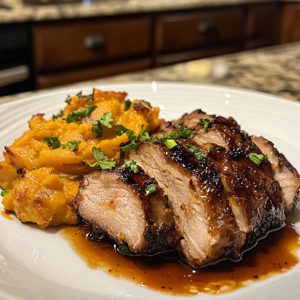 Jerk Pork with Sweet Potato Mash - detail 1