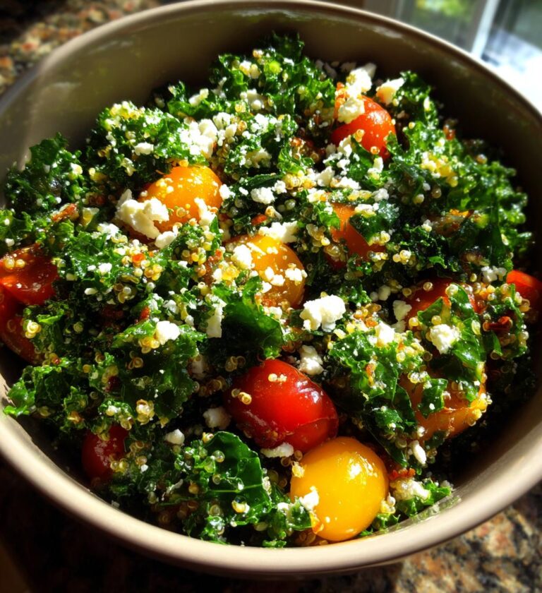Kale & Quinoa Salad with Lemon Dressing