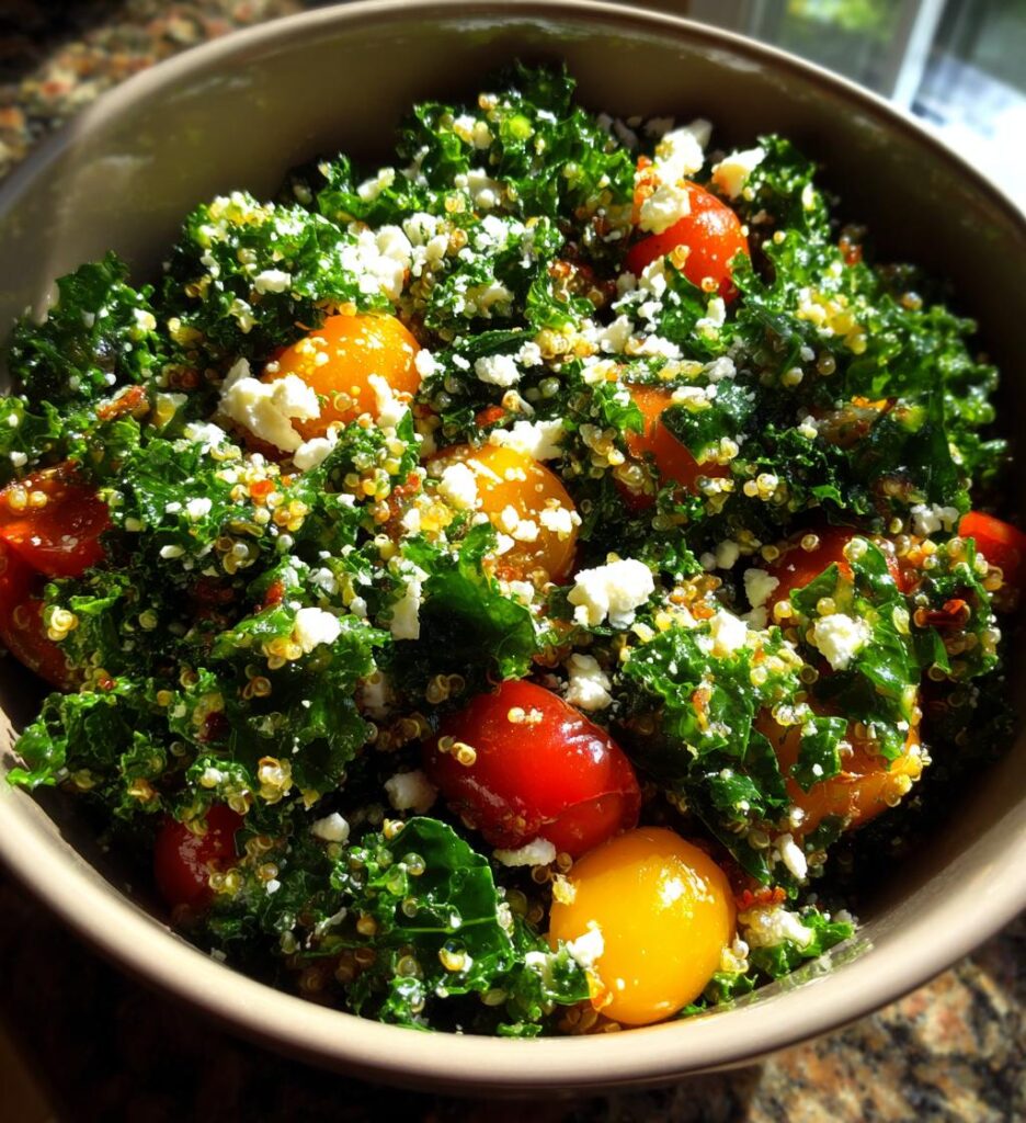 Kale & Quinoa Salad with Lemon Dressing