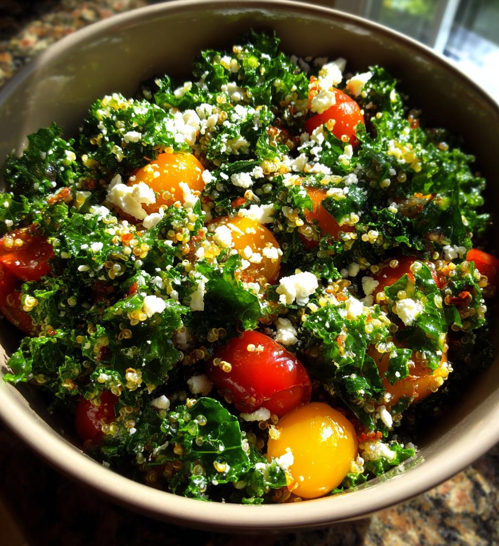 Kale & Quinoa Salad with Lemon Dressing