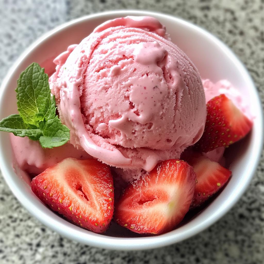 Strawberry Ice Cream - detail 1