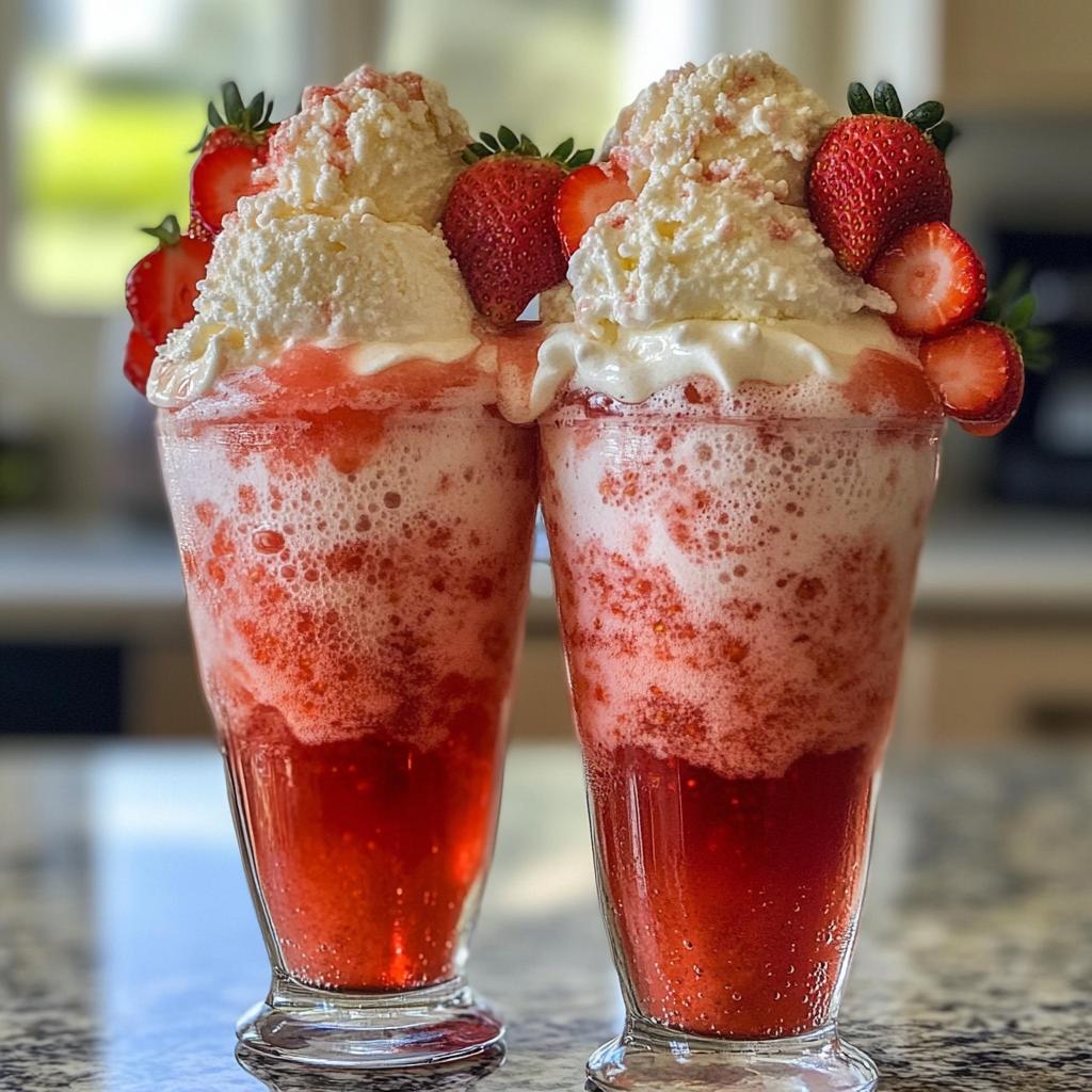 Strawberry Ice Cream Soda
