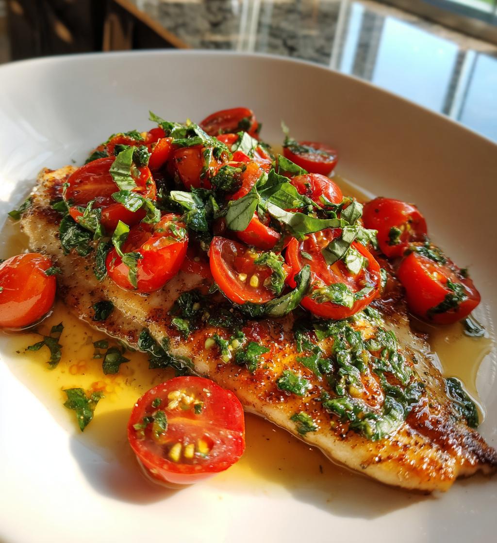 Tomato-Herb Grilled Tilapia