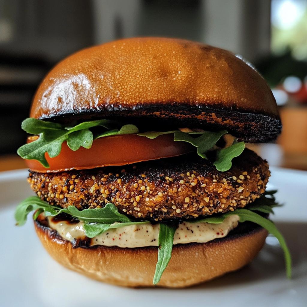 Vegan Aubergine Burgers - detail 1