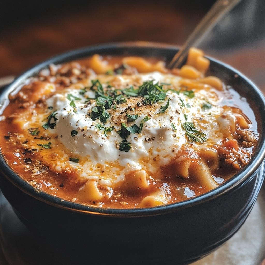 lasagna soup - detail 1