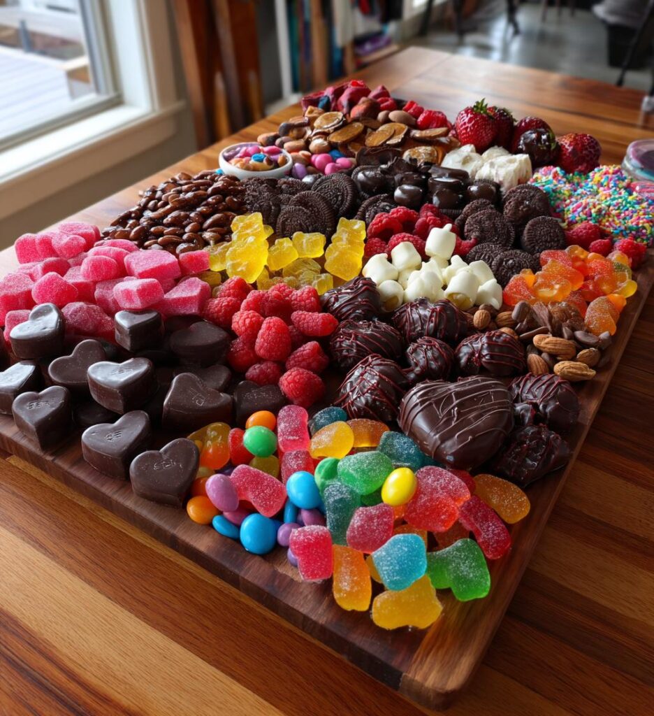 valentines candy board for him