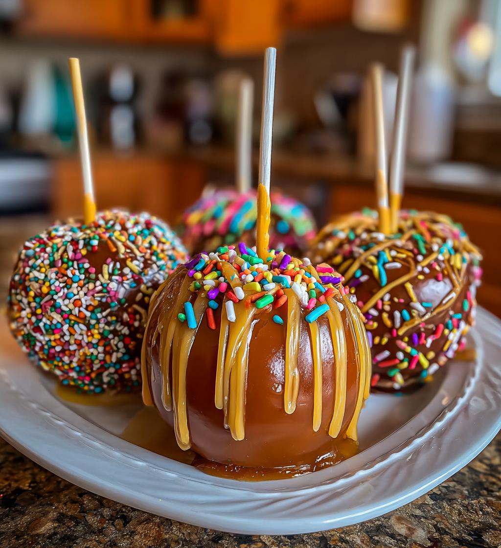 valentines caramel apples
