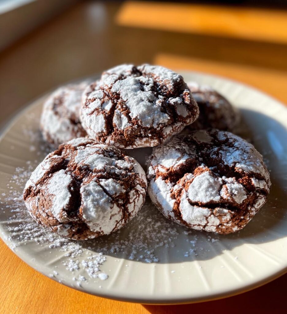 valentines crinkle cookies