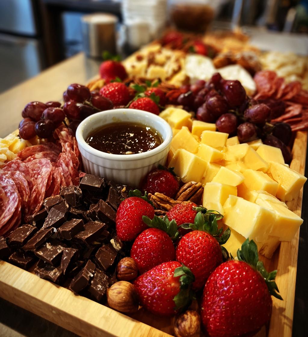 valentines day charcuterie board