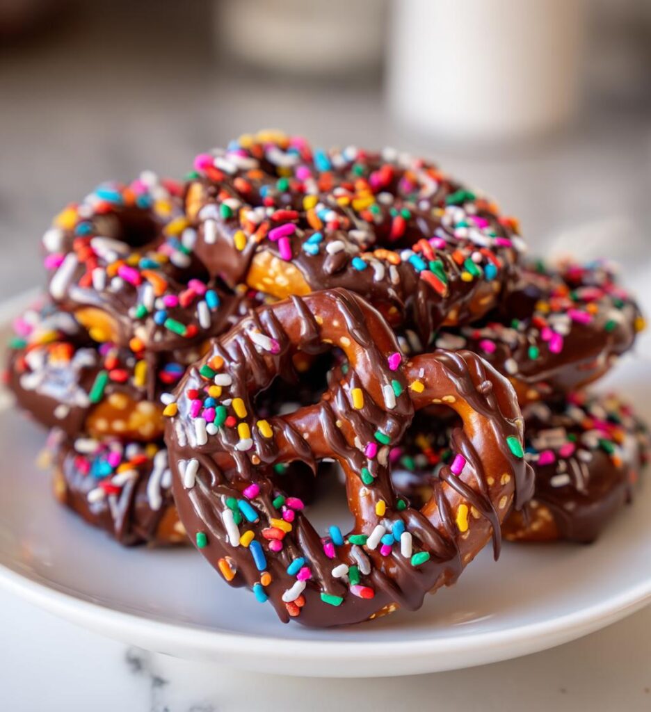 valentines day chocolate covered pretzel