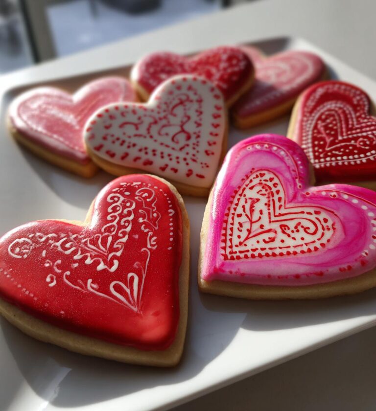 valentines day cookies decorated