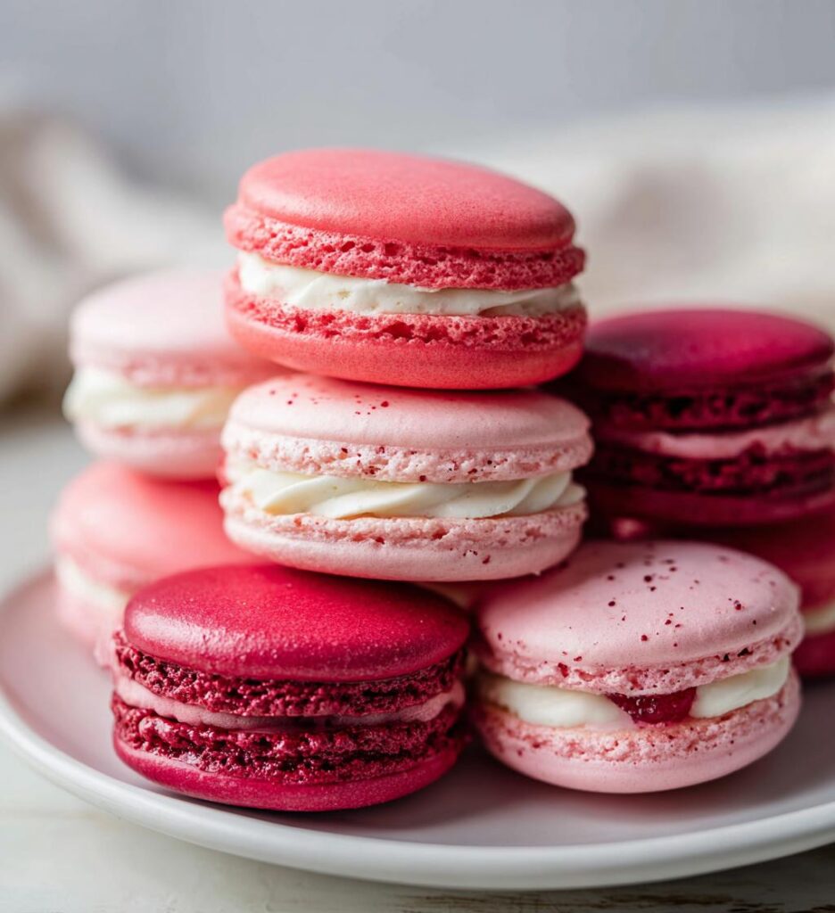valentines day macarons