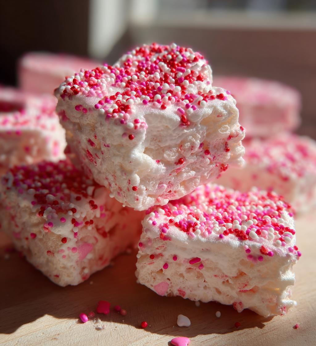 valentines day rice krispie treats