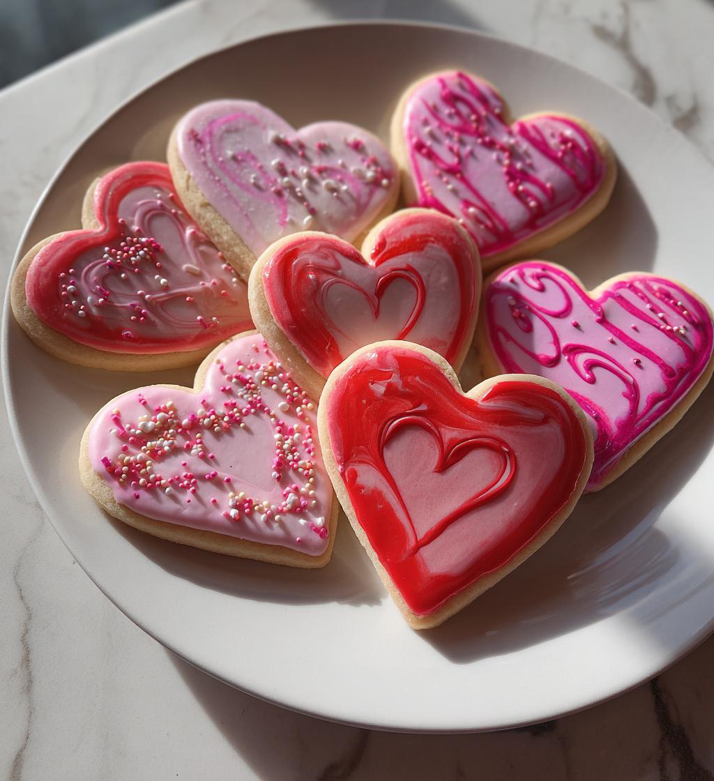 valentines day sugar cookies decorated
