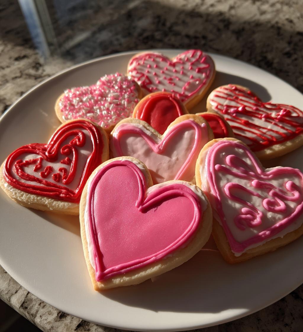 valentines day sugar cookies royal icing
