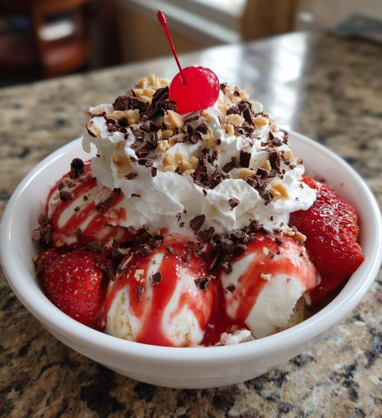 valentines day sundae