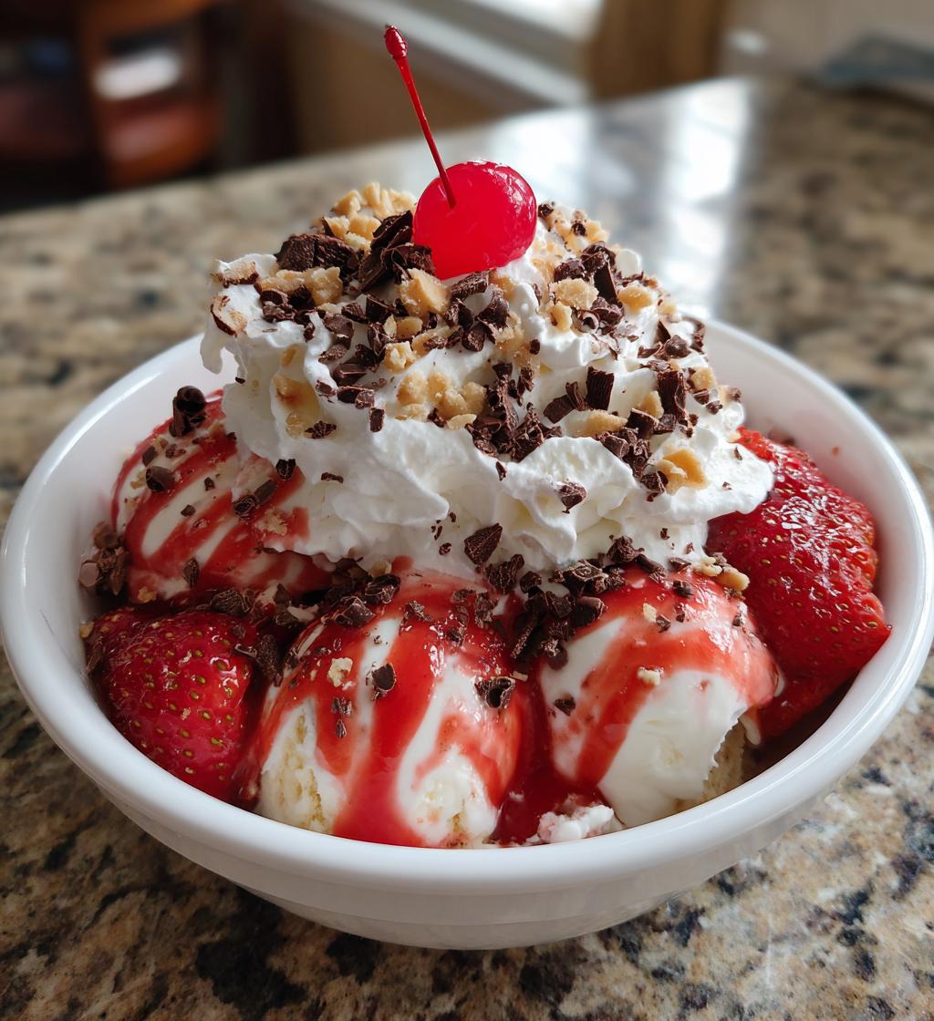 valentines day sundae