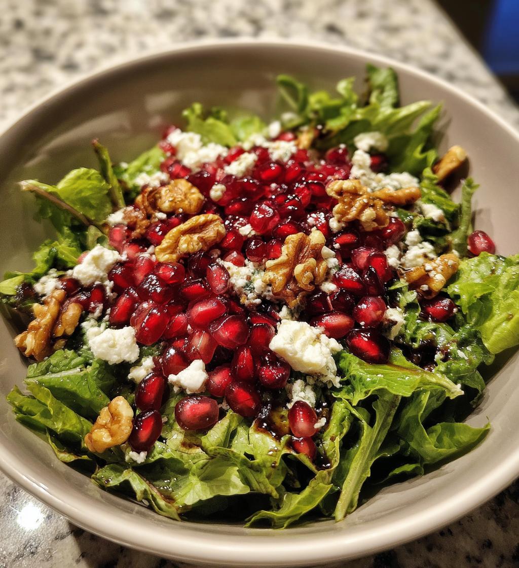 salad with pomegranate seeds holidays